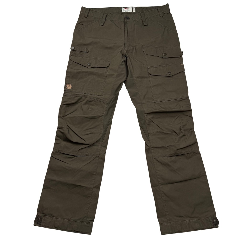 Fjallraven Vidda Pro Ventilated Trs M Dark Olive G-1000 Hiking Pants Mens 36/32